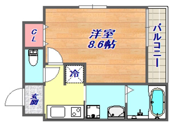 フジパレス神戸住吉の物件間取画像